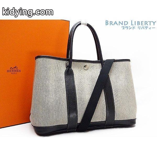 美品　エルメス　HERMES　ガーデンパーティTPM　2WAY トートバッグ　ハンドバッグ　ショルダーバッグ　グレー　□I :03376:Brand Liberty - 通販ショッピング-0