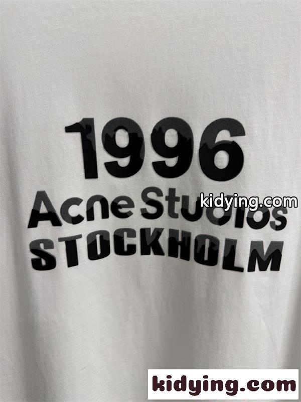 プリントTシャツ アクネストゥディオズ コピー ブラック 半袖 シンプル モード Acne 都会的 クール-6