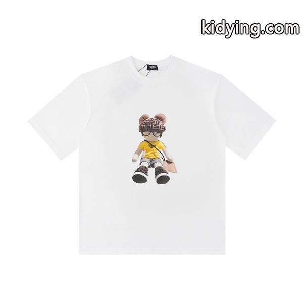 春夏のお出かけを軽快に 半袖Tシャツ 爽やかなコーデにぴったり フェンディ FENDI_フェンディ FENDI_ブランド コピー 激安(日本最大級)-0