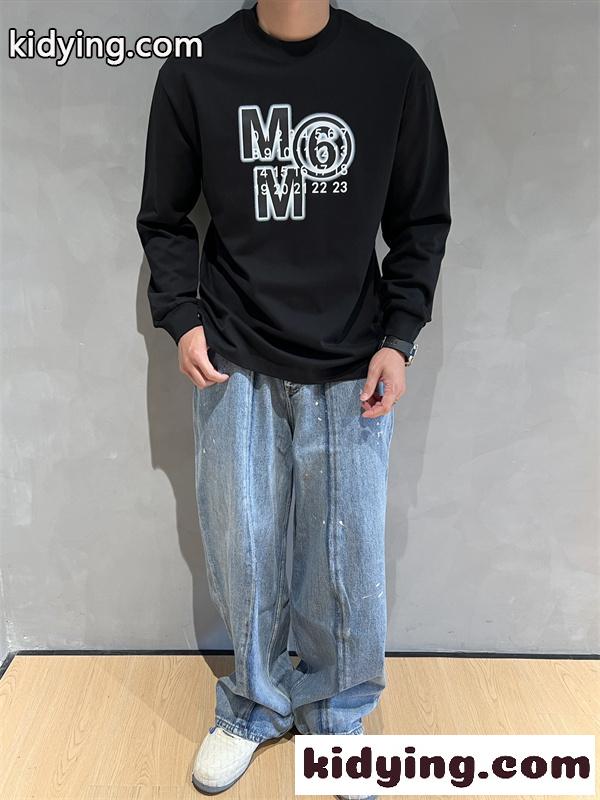 オーバーフィット モードスタイル MAISON MARGIELA メゾンマルジェラ コピー 長袖Tシャツ ストリートコーデ-3