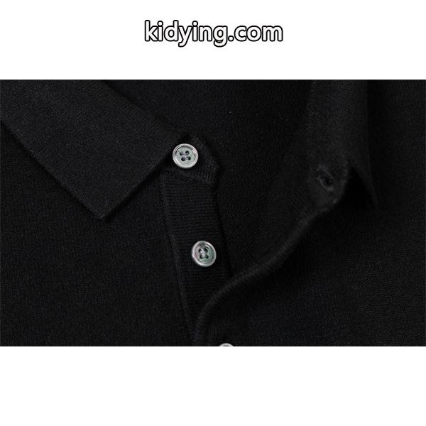ブラック / グレー セーター POLO 円形ロゴ 2025秋冬ビジネス プラダ PRADA コピー トップス 高品質-6