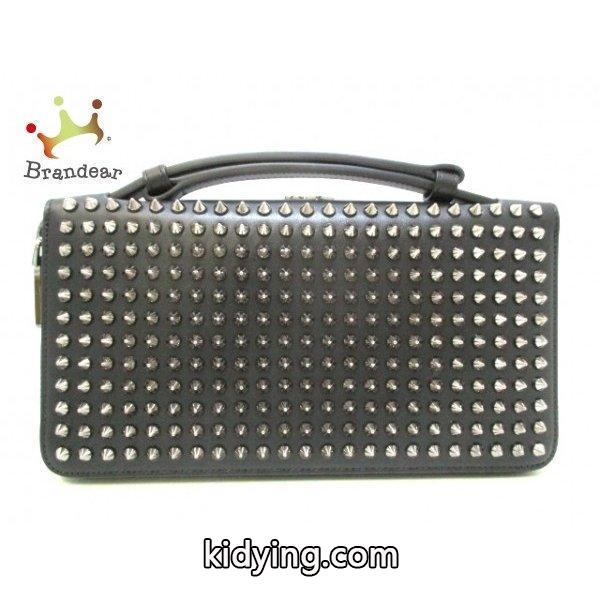 クリスチャンルブタン CHRISTIAN LOUBOUTIN 財布 美品 黒 ラウンドファスナー/スタッズ レザー 新着 20180728 :27784393:ブランディア ヤフーショップ - 通販ショッピング-0