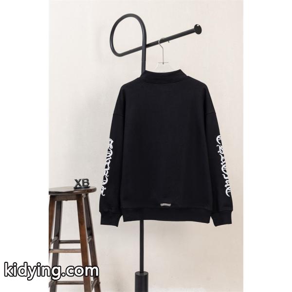 希少 ブラック 袖文字刺繍 小ロゴ しっかり防寒 秋冬入手困難 クロムハーツ スーパーコピー Chrome Hearts パーカー-1