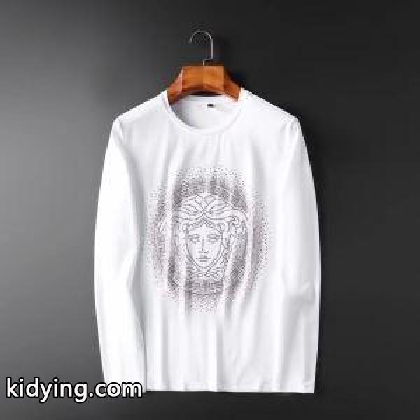 長袖Tシャツ 2色可選 秋冬の季節感を取り入れたい時におすすめ 2019秋冬の必需品 ヴェルサーチ VERSACE_ヴェルサーチ VERSACE_ブランド コピー 激安(日本最大級)-0