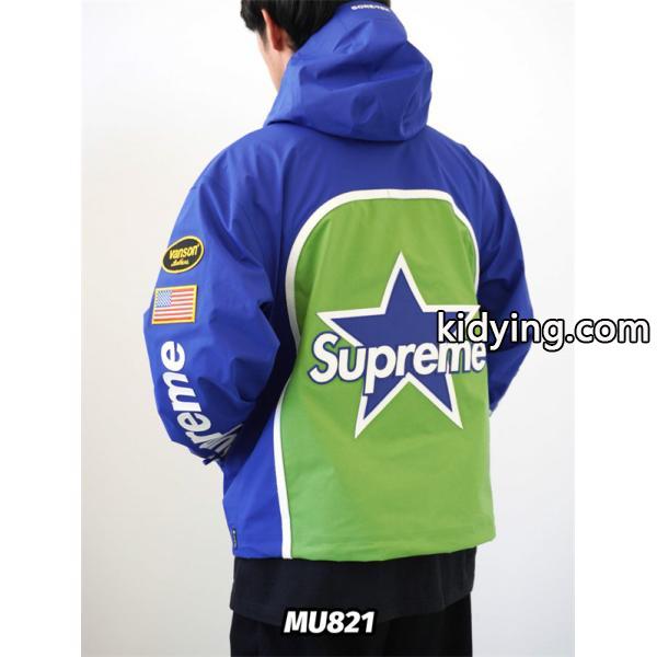 Supreme × Vanson 激安 FW25 GORE-TEX シェルジャケット メンズ 防水 刺繍ロゴ バイカー仕様 アウター (关键-5