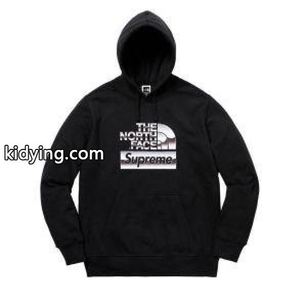 今も定番！SUPREMEシュプリーム×THE NORTH FACE 18SS Metallic Logo Hooded Sweatshirtフード付きパーカーコピーブラック、ホワイト-2
