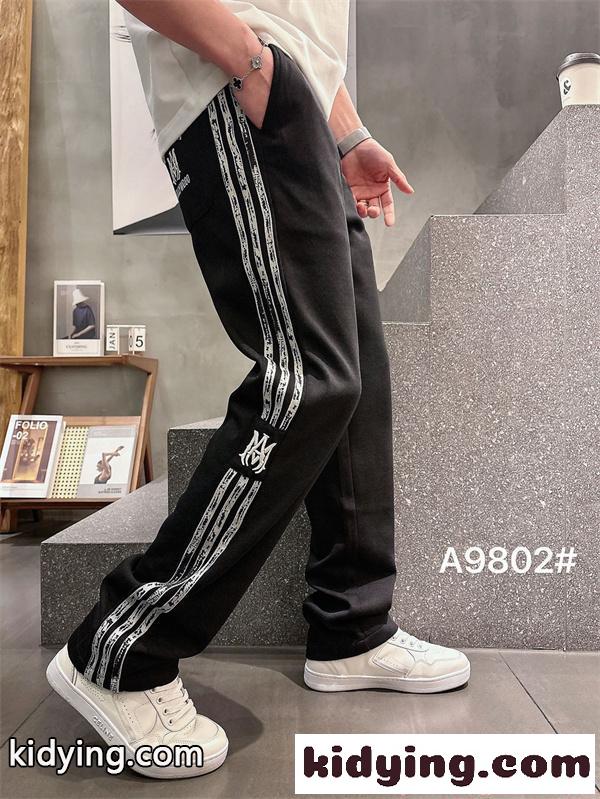 ジョガーパンツ AMIRI サイドラインデザイン テープ装飾 アミリ コピー ストリート系 軽量素材-5