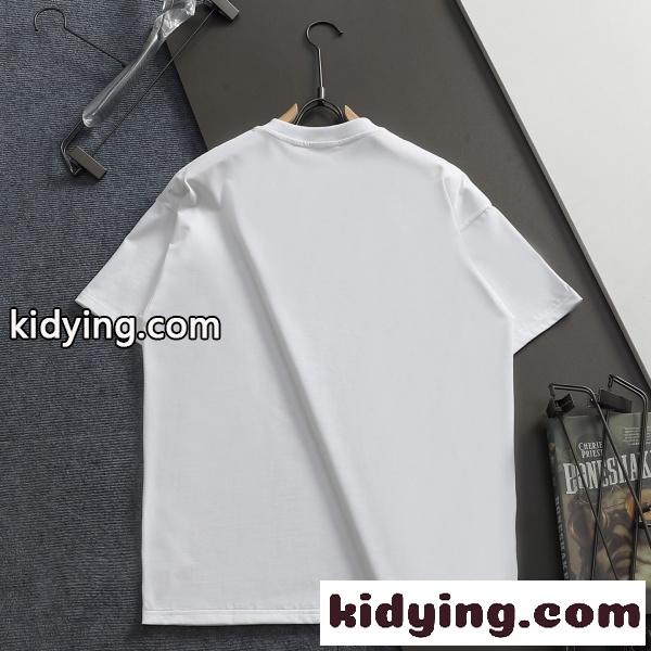 MONCLER モンクレール 半袖Tシャツ メンズ ロゴプリント スプレーデザイン クルーネック コットン カジュアル ストリート 夏-6