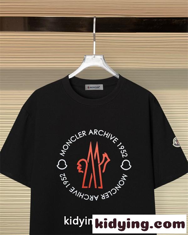 ARCHIVEサークルロゴ アーカイブモチーフ 視線集中 MONCLER モンクレール コピー 半袖Tシャツ デイリー対応 2026-4