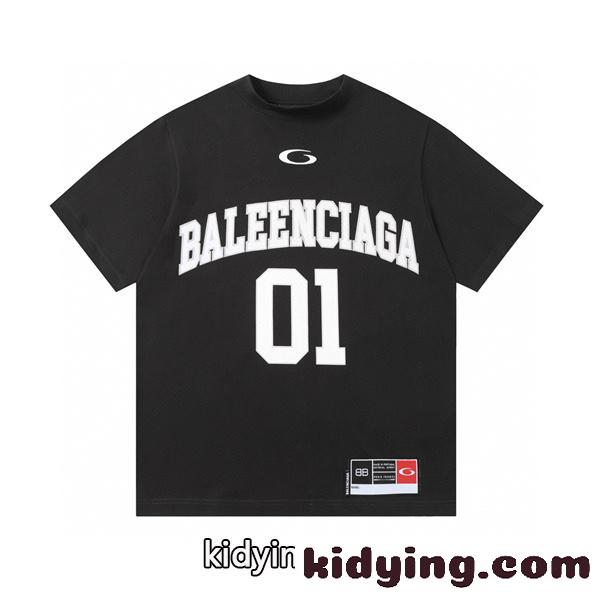ストリートカジュアル ロゴ&ナンバリング 半袖Tシャツ BALENCIAGA バレンシアガ コピー-0