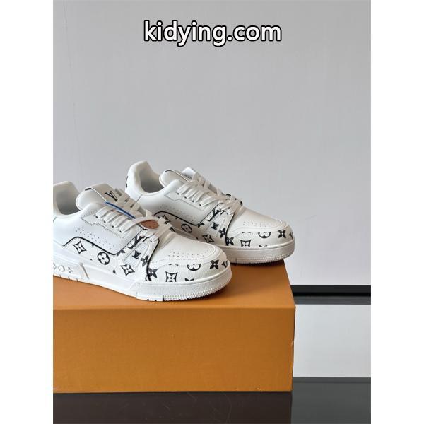 新品Lv Trainer❤ルイヴィトン靴コピーMonogram Flowersメンズスニーカー2026流行りファッション-5