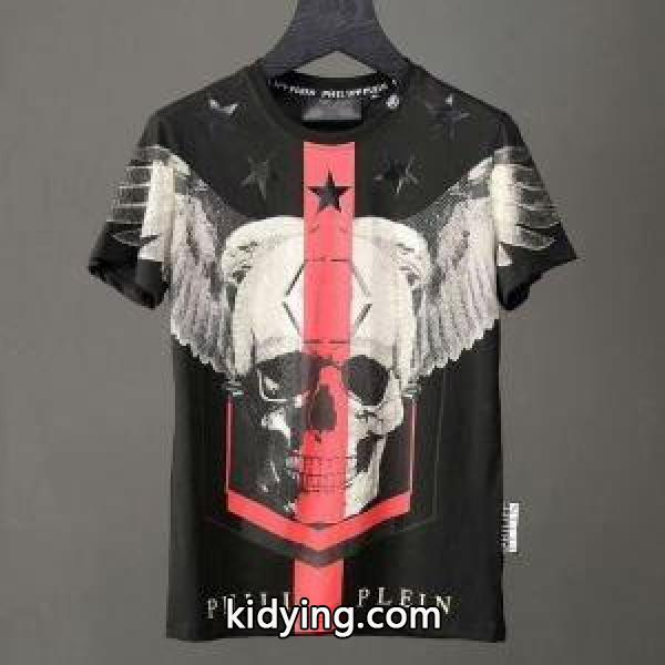 海外セレブ愛用2018春夏新作2色可選 PHILIPP PLEIN Tシャツ\半袖 吸汗速乾 フィリッププレイン_フィリッププレイン PHILIPP PLEIN_ブランド コピー 激安(日本最大級)-1