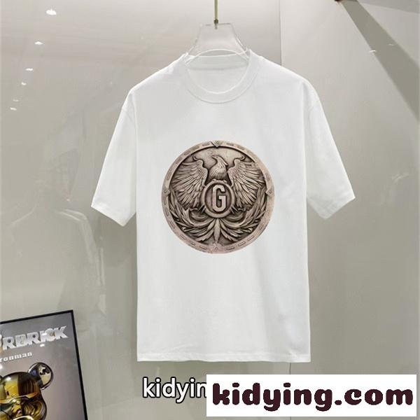 アートエンブレム シンプルフォルム モードカジュアル DOLCE & GABBANA ドルチェ&ガッバーナ コピー 半袖Tシャツ トレンド感アイテム-0