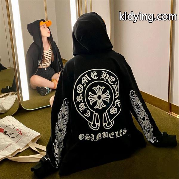 バックロゴ主役 クロムハーツ Chrome Hearts コピー パーカー 存在感抜群 ストリート定番-0