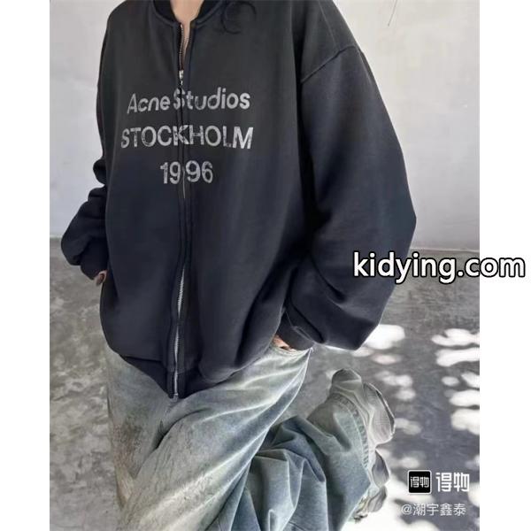 秋冬 人気 ブラック ロゴ ACNE STUDIOS アクネ ストゥディオズ コピー スウェット 新作 定番-8