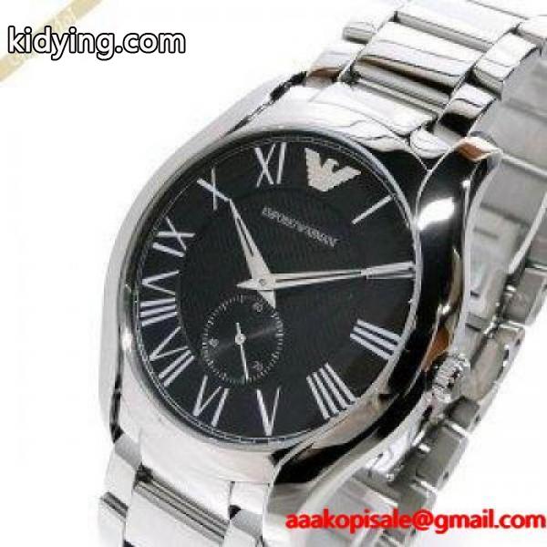 エンポリオアルマーニ EMPORIO ARMANI メンズ腕時計 VALENTE ヴァレンテ 43mm ブラック×シルバー AR11086 ［在庫品］ :EA-AR11086:Brandol - 通販ショッピング-0