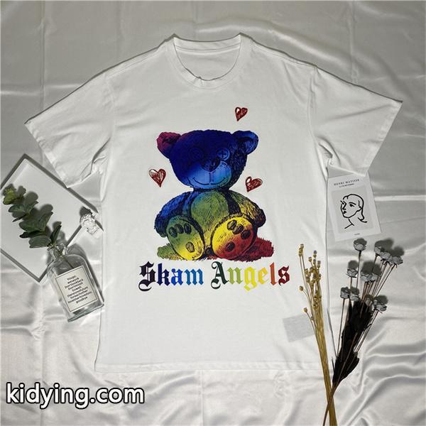 存在感抜群な熊フォトプリントPalm Angles半袖tシャツ今季ストリートの先端を走るアイテム-0