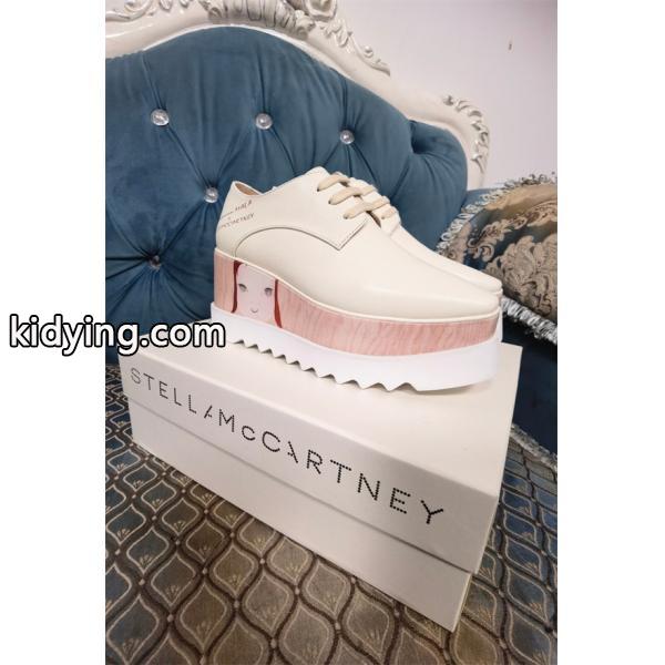 2026新作  STELLA McCARTNEY ステラマッカートニー コピー 厚底シューズ ベージュ 個性的 可愛い-2