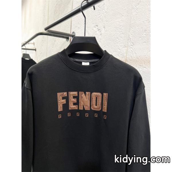ロゴプリント FENDI フェンディ コピー トレーナー ゆったり 定番 2026新作-4