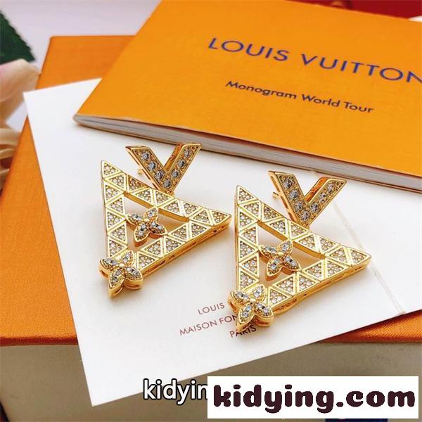 ルイヴィトン コピー レディース LOUIS VUITTON ピアス キラキラ 高級感 エレガント パーティー アクセサリー-8