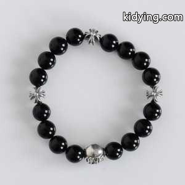 CHROME HEARTS シルバー925素材 天然石 赤字超特価大人気のクロム ハーツ コピー ネックレス オニキスブレスレット パワーストーン クロスボール フレア ブレスレット 数珠_CHROME HEARTS クロムハーツ_ブランド コピー 激安(日本最大級)-0