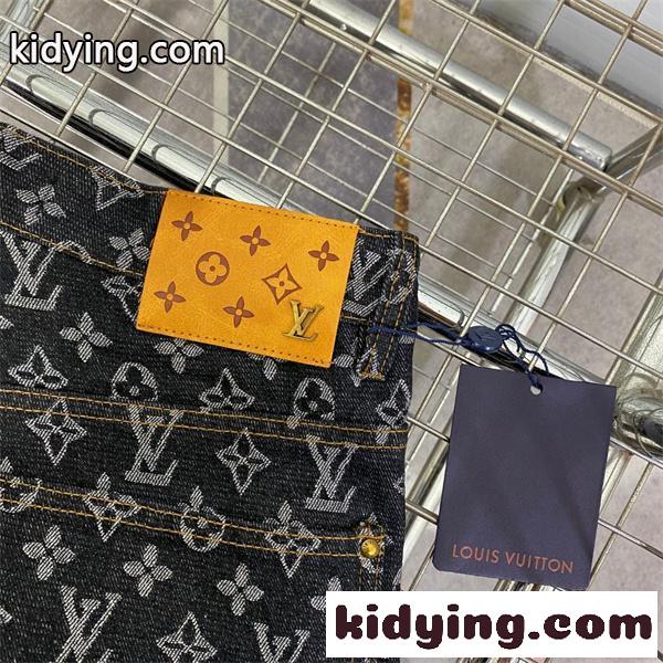 ジーンズ デニムパンツ LOUIS VUITTON ルイヴィトン コピー 春秋 ロングパンツ 韓国風 おしゃれ 人気-4