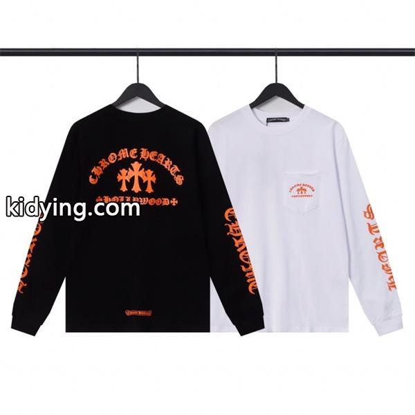 CHROME HEARTS コピー アートフル カラーポップ 長袖Tシャツ ハリウッドロゴプリント クロムハーツ-2