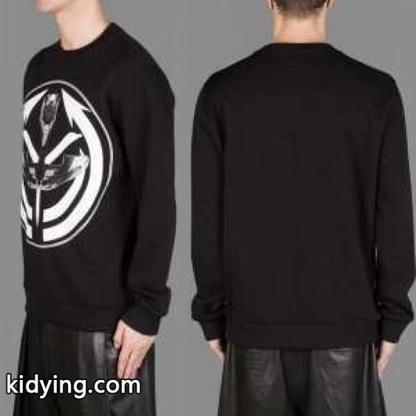 リファインされた GIVENCHY ジバンシィ メンズ プリントパーカー インナー ブラック-0