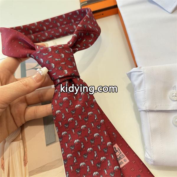 エルメスHermes激安メンズ総柄シルクネクタイ新作上質斜纹真丝法国仕立て大人ビジネス贈り物対応-5