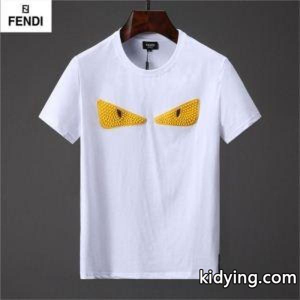爆買いセールゆったり幅広いコーデｔシャツ半袖定番品FENDIフェンディ t シャツ コピー吸汗性速乾性トレンド-0