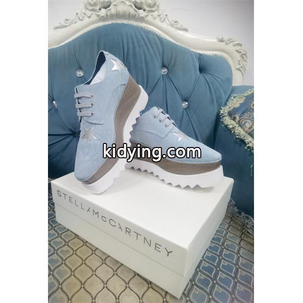 STELLA McCARTNEY ステラマッカートニー コピースター装飾 厚底シューズ ブルー クール モダン-5