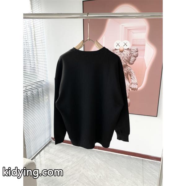 ブラック × ホワイト 2 色 大 DG ロゴ 円领 スウェット ドルチェ & ガッバーナ DOLCE & GABBANA 偽物 秋冬ブランド派注目-3
