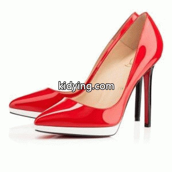愛らしさ抜群！Christian Louboutinクリスチャンルブタンパンプスコピーレッドソール パンプス ヒール12cm　レディース　ハイヒール　レザー　赤色-0