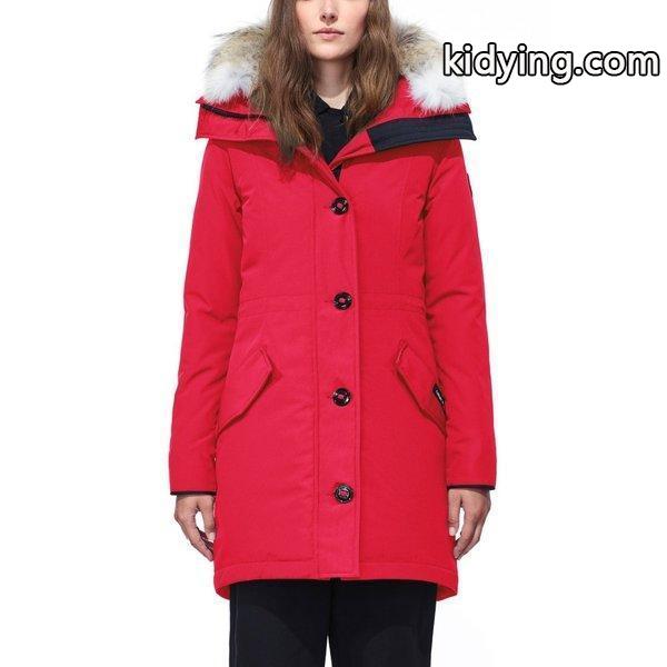 カナダグース レディース ダウンジャケット アウター Rossclair Genuine Coyote Fur Trim Down Parka Red :dp3-5198834-163184:フェルマート エフ fermart ef - 通販ショッピング-0
