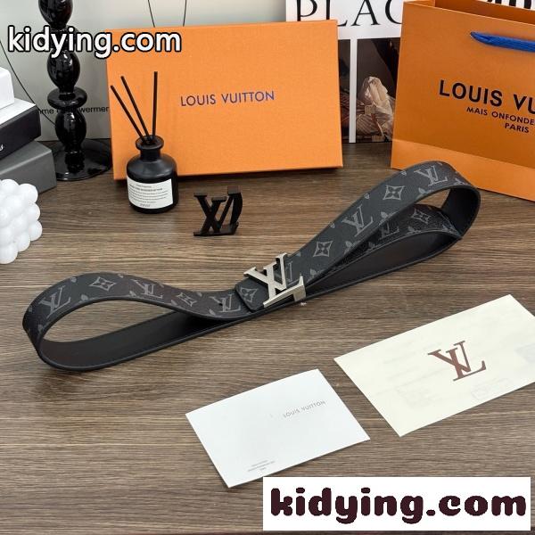 Louis Vuitton コピー ルイヴィトン コピー モノグラム柄 LVロゴバックル レザーベルト カジュアルアクセサリー 売れ筋-1