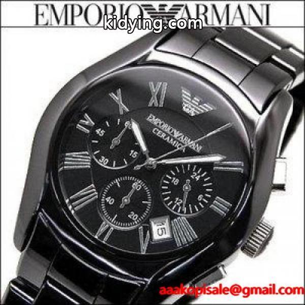 エンポリオアルマーニ/EMPORIO ARMANI セラミカ メンズ腕時計 AR1400/オールブラックセラミック/クロノグラフ :ar1400:腕時計とブランドギフトSEIKA - 通販ショッピング-0