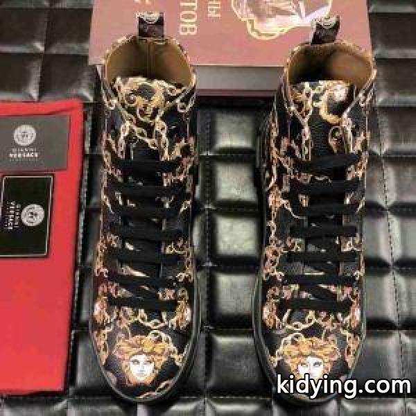 ファスナー式 ヴェルサーチVERSACE 2018秋冬期間限定 ハイトップシューズ 色選択可_ヴェルサーチ VERSACE_ブランド コピー 激安(日本最大級)-0