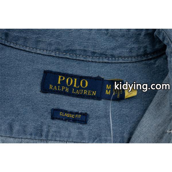 定番人気 デニム シャツ ワンポイント刺繍 プレミアム Polo Ralph Lauren ポロ ラルフローレン コピー-7