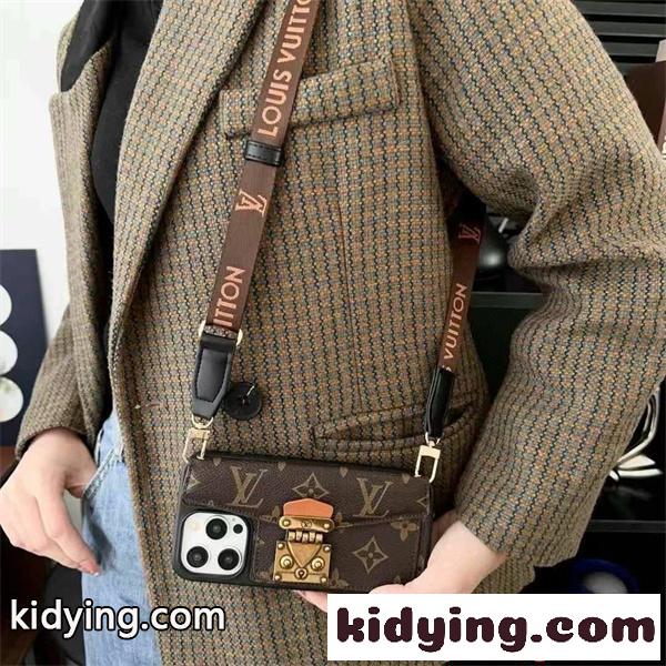 スマホケース ショルダー付き 斜め掛け ルイヴィトン 偽物 カード収納 おしゃれ 大人可愛い LOUIS VUITTON-1