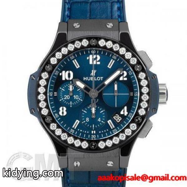 【2018年新作】ウブロ ビッグ・バン セラミック ブルー ダイヤモンド 41ｍｍ 341CM7170LR1204 HUBLOT 【新品】【メンズ】 【腕時計】-0