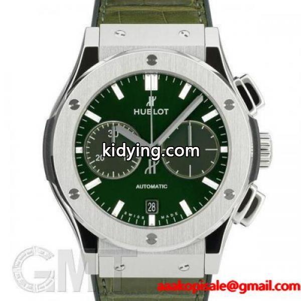 【2018年新作】ウブロ クラシック フュージョン チタニウム グリーン 45mm 521NX8970LR HUBLOT 【新品】【メンズ】 【腕時計】-0