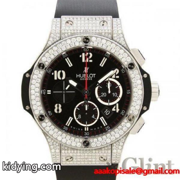 HUBLOT【ウブロ】ビッグバン スティール パヴェ 44mm 301SX130RX174 〔純正ダイヤ〕〔メンズ〕〔腕時計〕 :hublot-1025:グリント - 通販ショッピング-0
