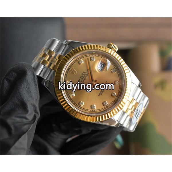 ロレックス デイトジャスト 間金ダイヤモンド 41mm ファクトリー 3255 機芯 ROLEX  コピー時計-2