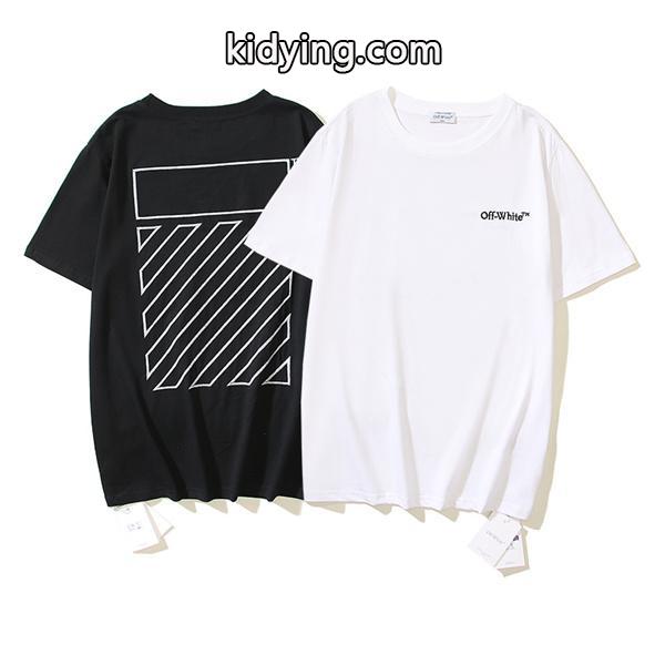 上品の輝きを放ち出す！オフホワイト コピーの着心地満点の半袖 Tシャツ-0