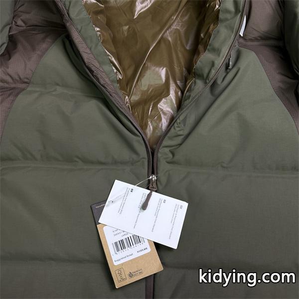 高品質2025秋冬アウター The North Face ザノースフェイス 偽物 黒灰拼色 ダウンジャケット クラシックモデル-4