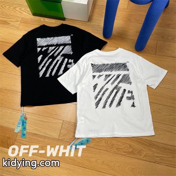 春夏トレンドカラー 半袖Tシャツ Off-White オフホワイト スタイルアップ見えなシンプル_Off-White オフホワイト_ブランド コピー 激安(日本最大級)-0