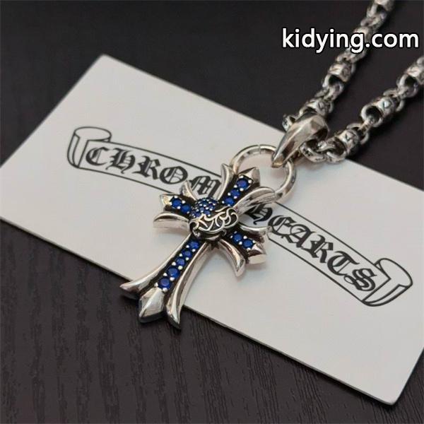 2026新登場 ブルーストーンクロス CHROME HEARTS クロムハーツ コピー ネックレス 上質-2