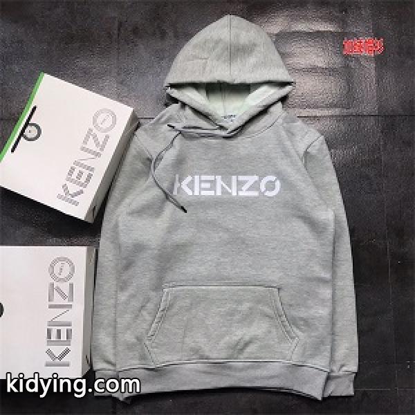 裏起毛 グレー色 パーカー帽子付きケンゾースーパーコピー KENZO高品質新作-0