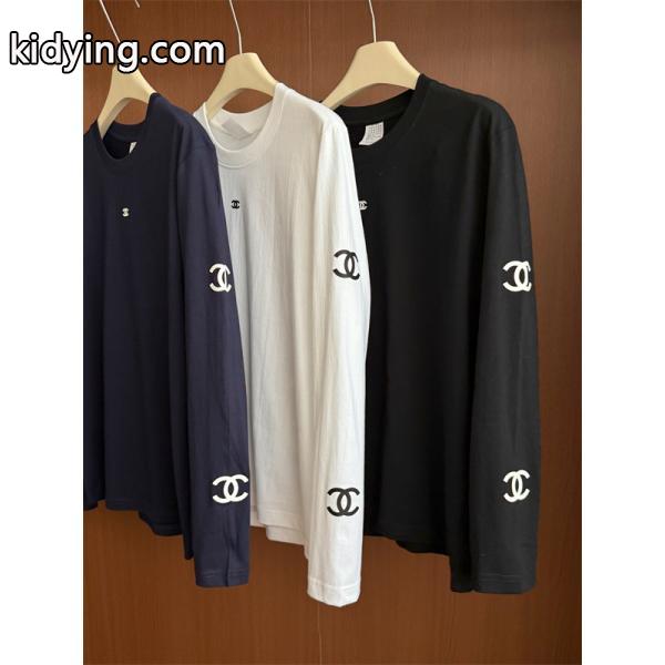 CHANEL 2026春夏SS シャネル長袖tシャツコピーリラックス感3色使い勝手-5