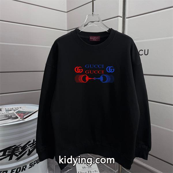 红蓝ロゴモチーフ ブラック グッチ GUCCI コピーパーカー ユニセックス 2025秋冬対応 クラシック-1